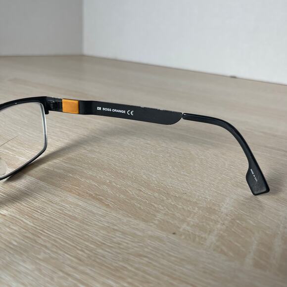 Hugo Boss Orange BO 0001 003 Eyeglasses READ Frames Only Metal Black 53-16-140 - Picture 6 of 10